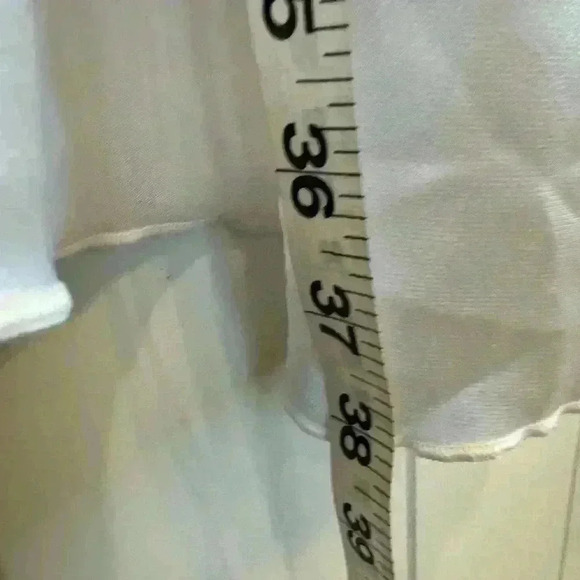 🌈 6/$60, Source Unknown, Lacy, Satiny, Nightgown, White, Adjustable Straps, Med - Picture 3 of 6